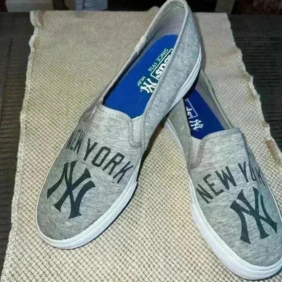 Women’s KEDS Double Decker MLB New York Yankees Gray Slip on Sneaker- Size 8.5 - Picture 9 of 14